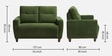 Yolo 2+1+1 Seater Sofa Set In Avocado Green Colour