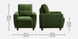 Yolo 2+1+1 Seater Sofa Set In Avocado Green Colour