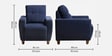 Yolo 2+1+1 Seater Sofa Set In Berry Blue Colour