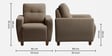 Yolo 2+1+1 Seater Sofa Set In Coco Brown Colour