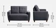 Yolo 2+1+1 Seater Sofa Set In Sesame Grey Colour