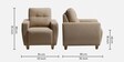 Yolo 3+1+1 Seater Sofa Set In Coco Brown Colour