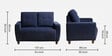 Yolo 3+2+1 Seater Sofa Set In Berry Blue Colour
