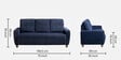 Yolo 3+2+1 Seater Sofa Set In Berry Blue Colour