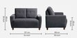 Yolo 3+2 Seater Sofa Set In Sesame Grey Colour