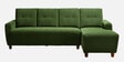 Yolo Fabric LHS Sectional Sofa in Avocado Green Colour