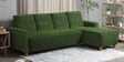 Yolo Fabric LHS Sectional Sofa in Avocado Green Colour