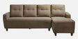 Yolo Fabric LHS Sectional Sofa in Coco Brown Colour
