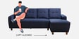Yolo Fabric LHS Sectional Sofain Berry Blue Colour