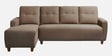 Yolo Fabric RHS Sectional Sofa in Coco Brown Colour