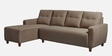 Yolo Fabric RHS Sectional Sofa in Coco Brown Colour