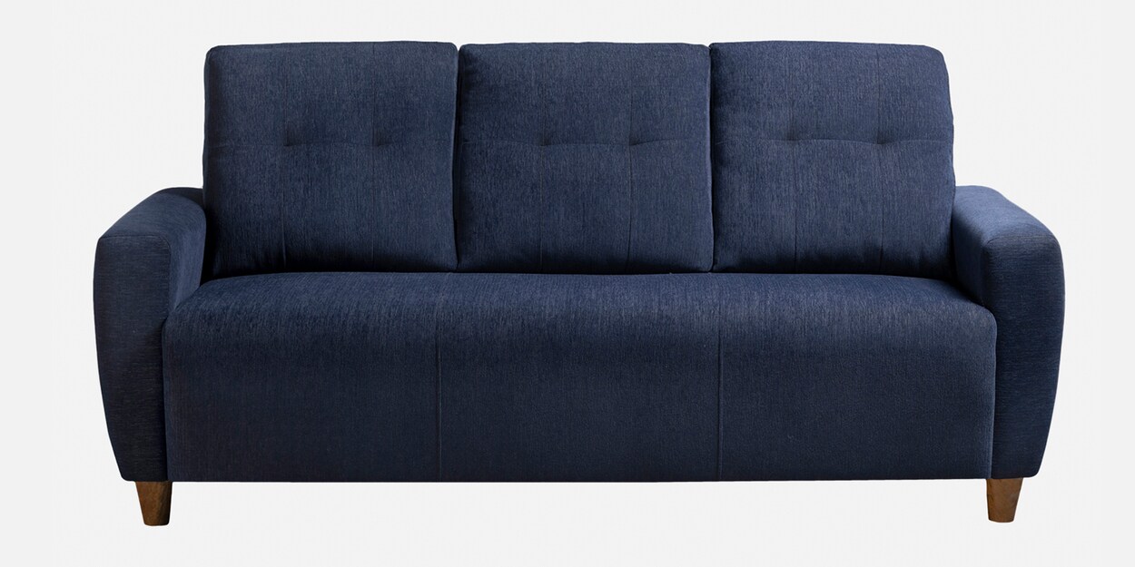 Buy Yolo Fabric 3 Seater Sofa in Berry Blue Colour by Sleepyhead Online