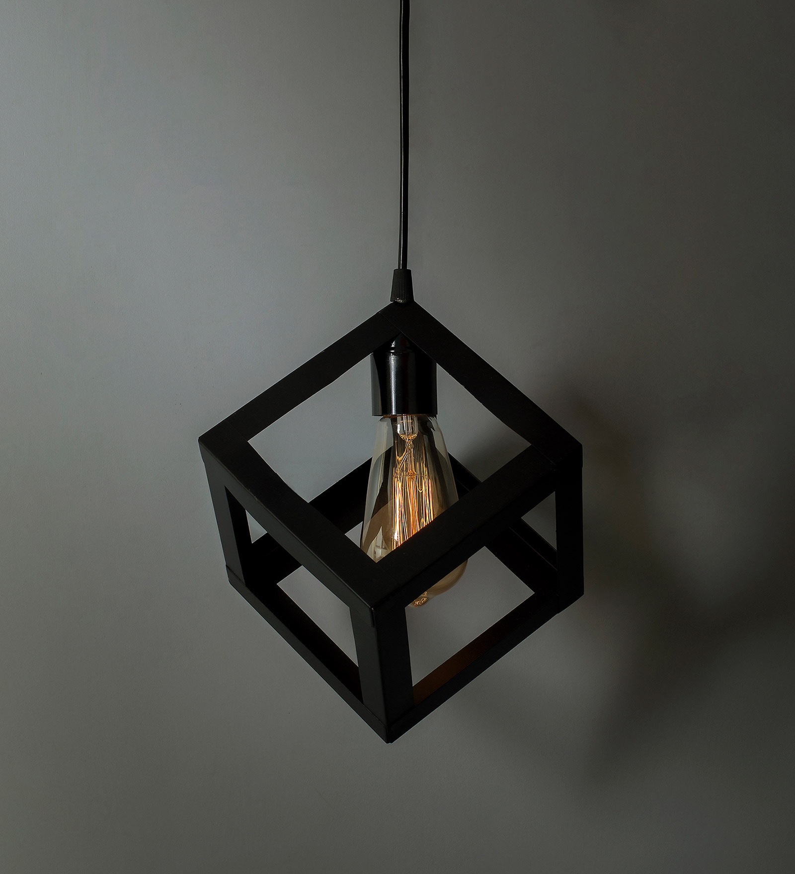 Yogasana Black Metal Hanging Light
