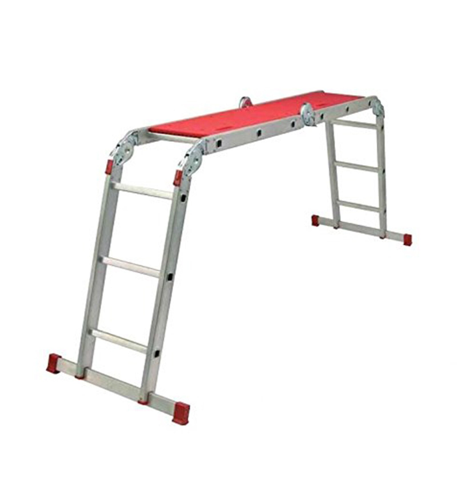 4 Section Hinged Joint Aluminium 12 Steps 11 FT Multi Purpose Ladder