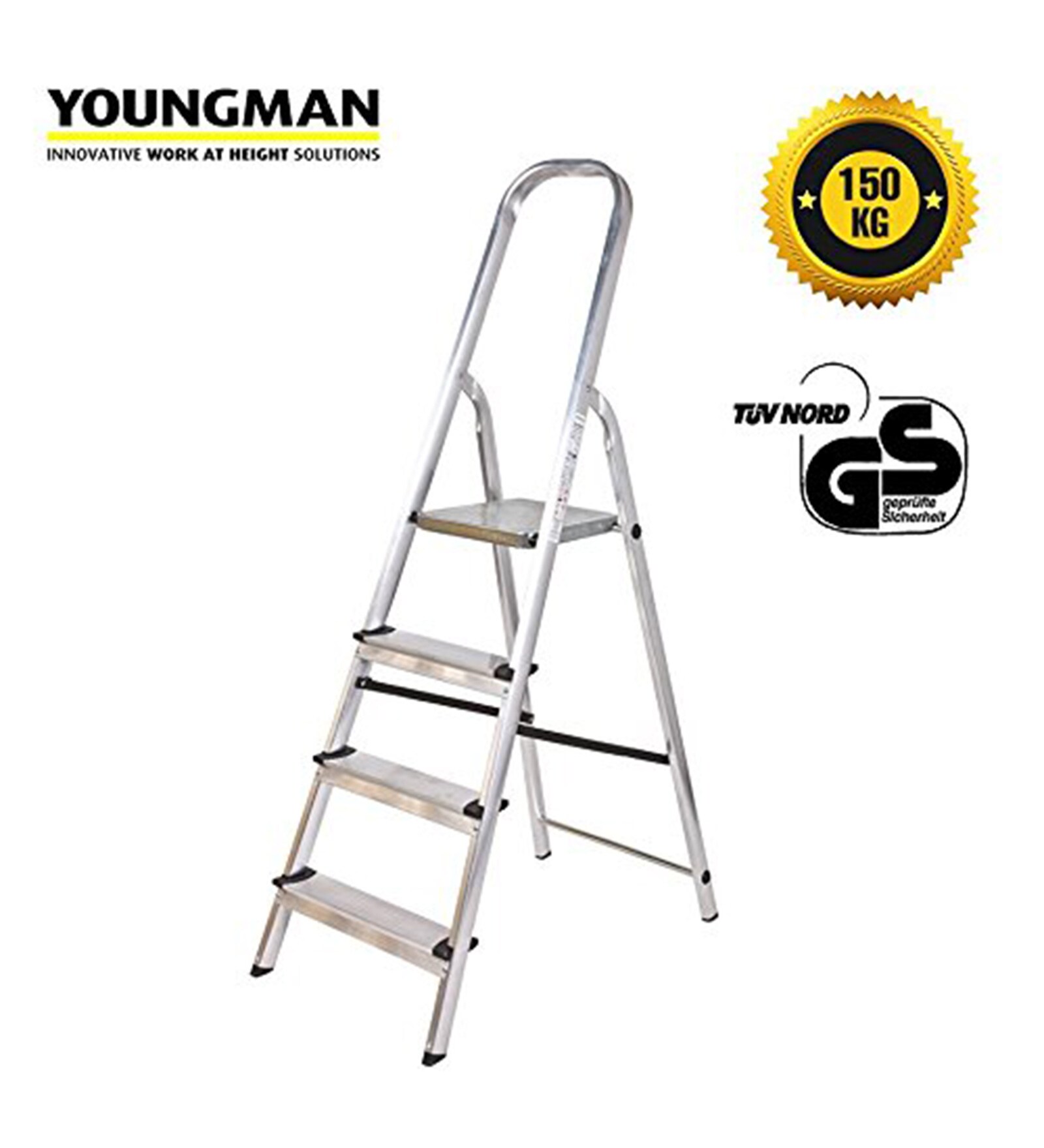 4 Steps 4.8 ft Aluminium Step Ladder