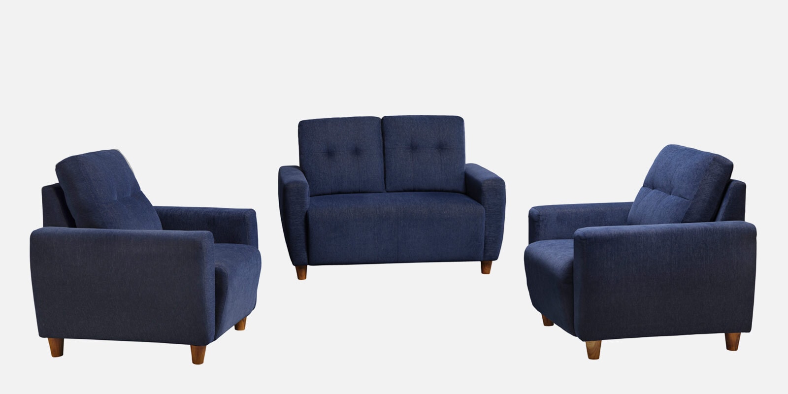 Yolo 2+1+1 Seater Sofa Set In Berry Blue Colour