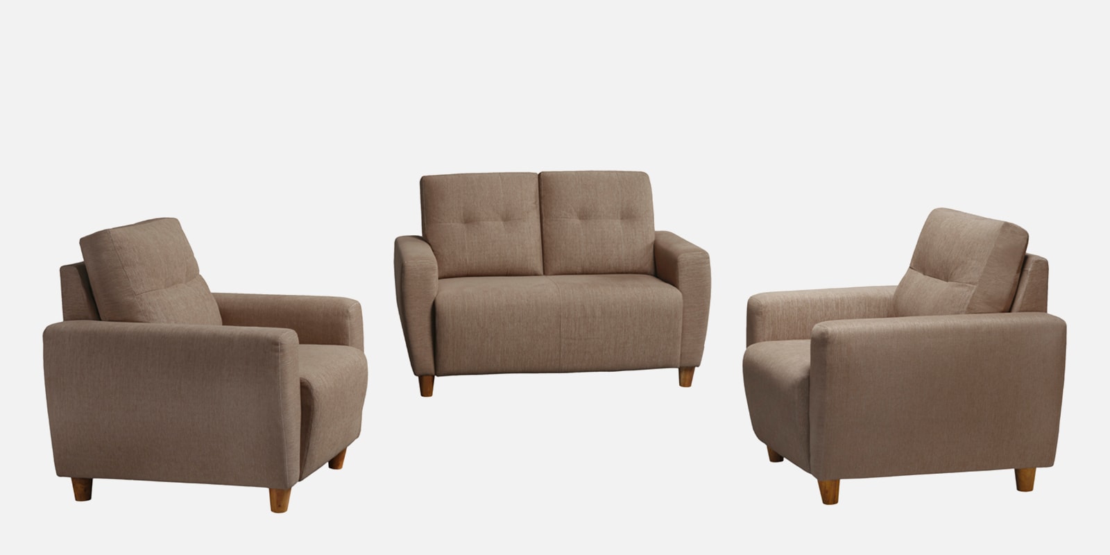 Yolo 2+1+1 Seater Sofa Set In Coco Brown Colour