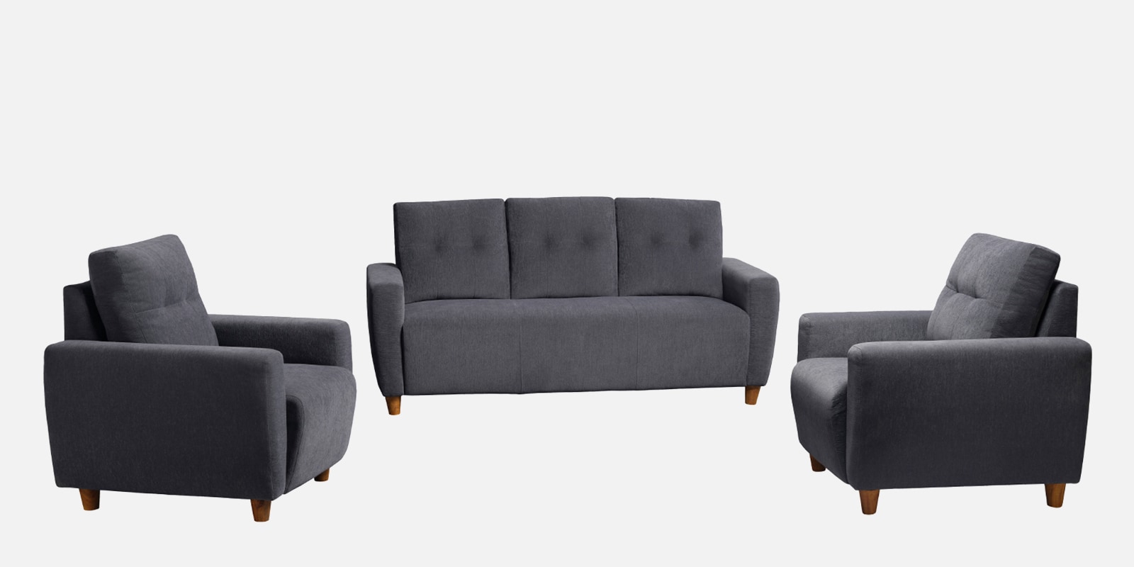 Yolo 3+1+1 Seater Sofa Set In Sesame Grey Colour