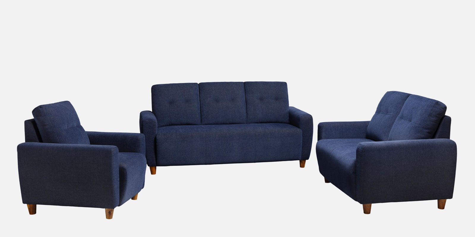 Yolo 3+2+1 Seater Sofa Set In Berry Blue Colour