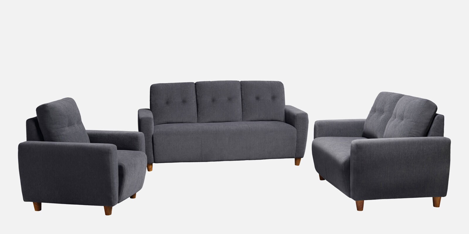 Yolo 3+2+1 Seater Sofa Set In Sesame Grey Colour