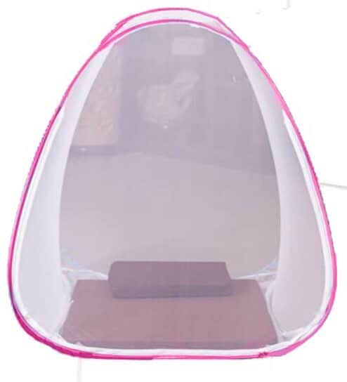 Yoga  Polyester Mosquito Net In Pink