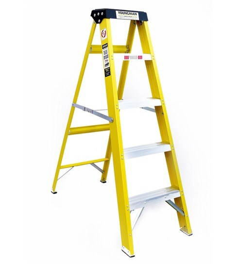 Buy 5 Steps 4.6 ft Fibre-Reinforced Plastic Step Ladder Online - Step ...