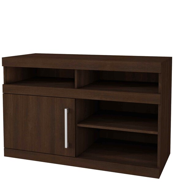 Buy Yojimbo TV Unit in Brown Finish Mintwud By Pepperfry Online