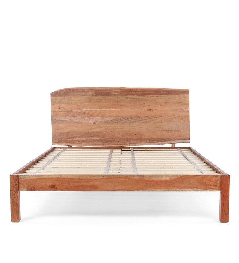 Buy Yoho King Size Bed In Natural Finish By Orange Tree Online Modern