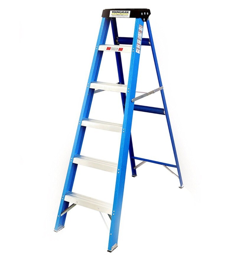 Buy 6 Steps 5.4 ft FibreReinforced Plastic Step Ladder by Youngman