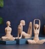 Yoga Brown Polyresin (Set of 3) Figurine