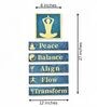 Yoga Resin and MDF Wall Hanging