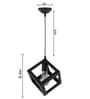 Yogasana Black Metal Hanging Light