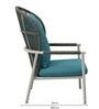 Yogi Wicker Outdoor Relax Chair In Wild Mushroom Colour