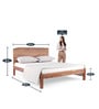 Yoho Queen Size Bed In Natural Finish
