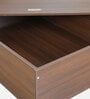 Yokohama Queen Size Bed In Planked Walnut Finish With Box Storage & Upholstered Headboard Storage