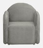 Yolanda Boucle Fabric 1 Seater Sofa in  Grey Colour