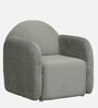 Yolanda Boucle Fabric 1 Seater Sofa in  Grey Colour