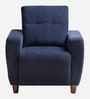 Yolo Fabric 1 Seater Sofa in Berry Blue Colour