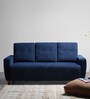 Sleepyhead Yolo Fabric 3 Seater Sofa in Berry Blue Colour