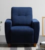 By Sleepyhead Yolo Fabric 1 Seater Sofa in Berry Blue Colour