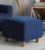 Yolo Fabric Ottoman in Berry Blue Colour