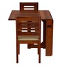 Yolvo 2 Seater Folding Dining Set in Teak Finish