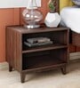 Pure York Bed Side Table In Brown Finish