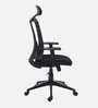 Yoshi Breathable Mesh Ergonomic Chair in Black Colour with Headrest