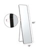 Yoshie Black Metal Floor Mirror