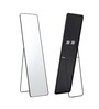 Yoshie Black Metal Floor Mirror