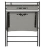 Yoshie Metal Foldable Study Table in Grey Finish
