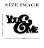 You & Me Black MDF Wall Art