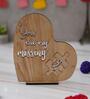 You Are My Missing Piece Brown Engineered Wood Puzzle Showpiece With Stand