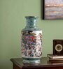 Young Monk Oriental Multicolour Porcelain Vase